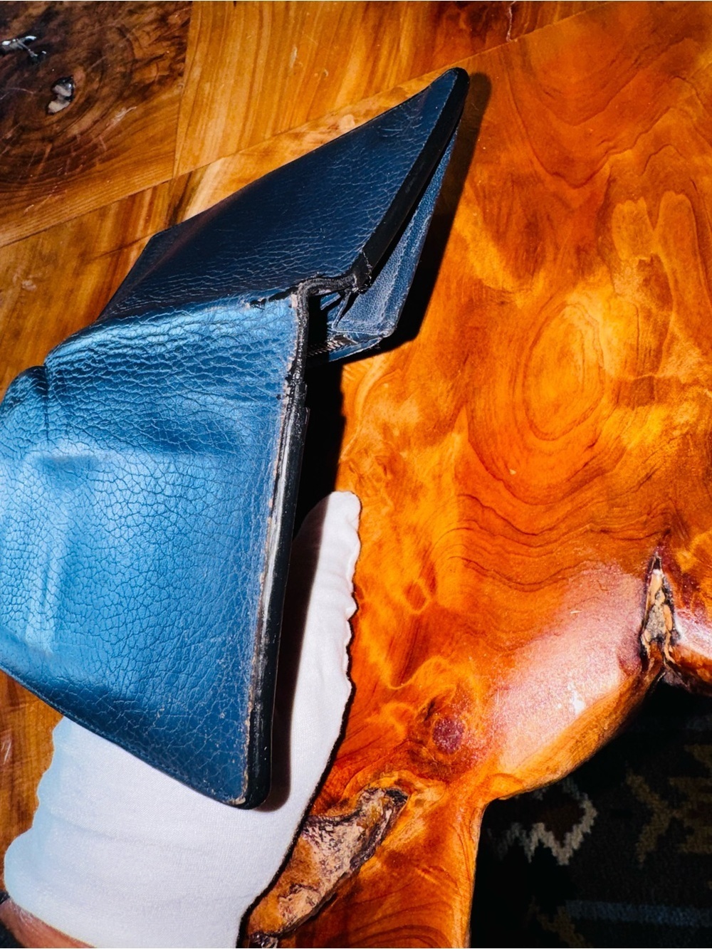 EGA Louis Vuitton Porte feiulle Brazza Taurillon Leather Long Wallet 2017 blue - Picture 8 of 16